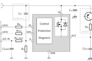 Infineon BTS50005-1LUA load switch app