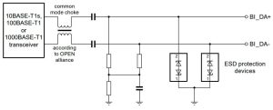 Nexperia 10BASE-T1S protection diode cct